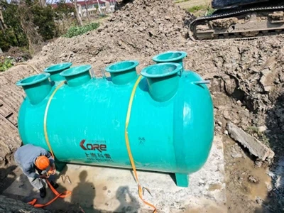 Сільське розчин очищення стічних вод у невеликому селі